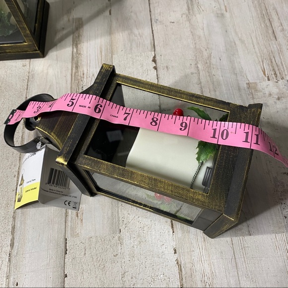 Vintage Rustic LED Christmas Lantern Set of 2 - Picture 6 of 9